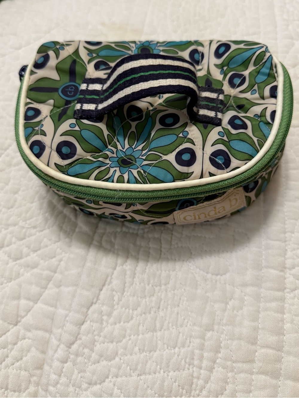 Cinda B Verde Bonita Quilted Jewelry Case